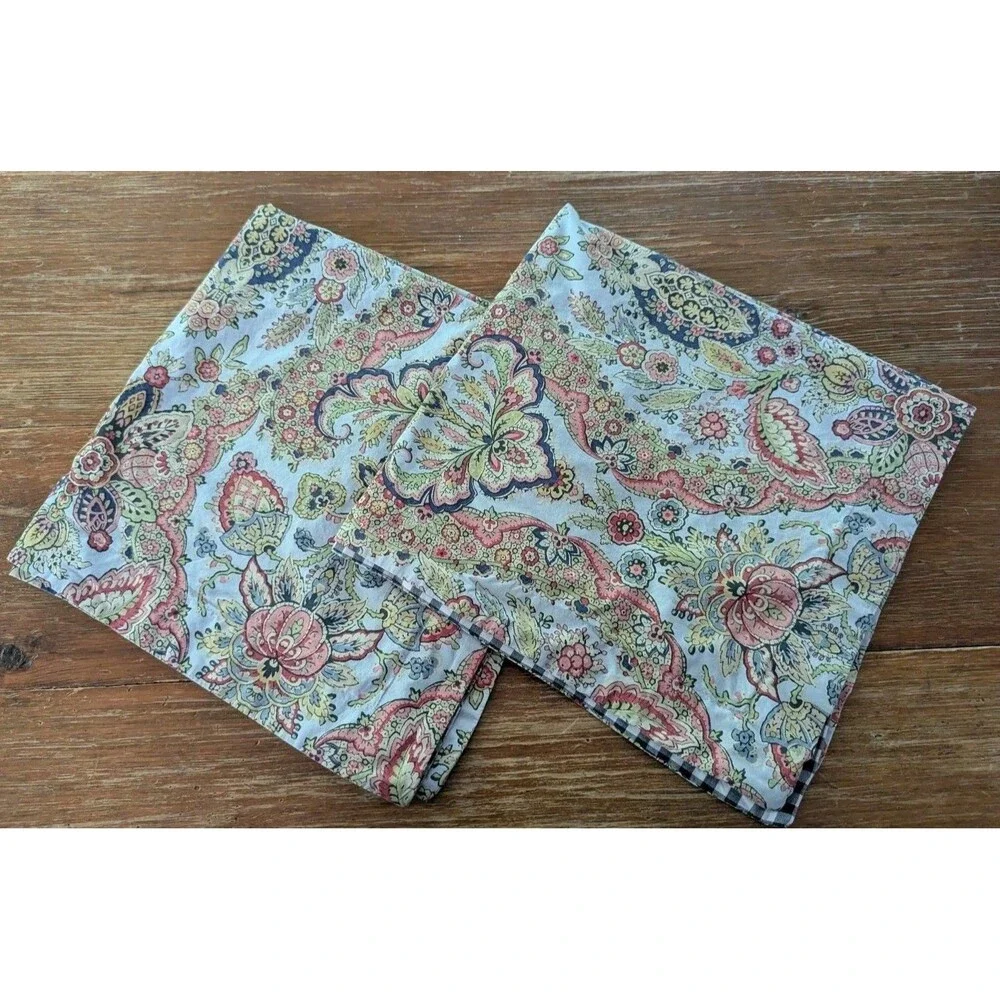 Set 2 Pottery Barn Florentine Paisley Shams Euro 26